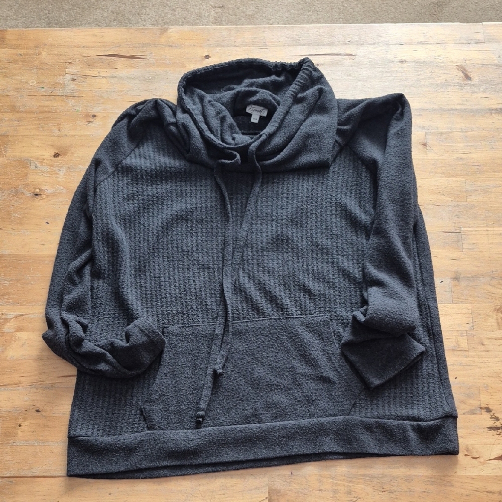 Kismet Dark Gray Cowl Neck Sweater